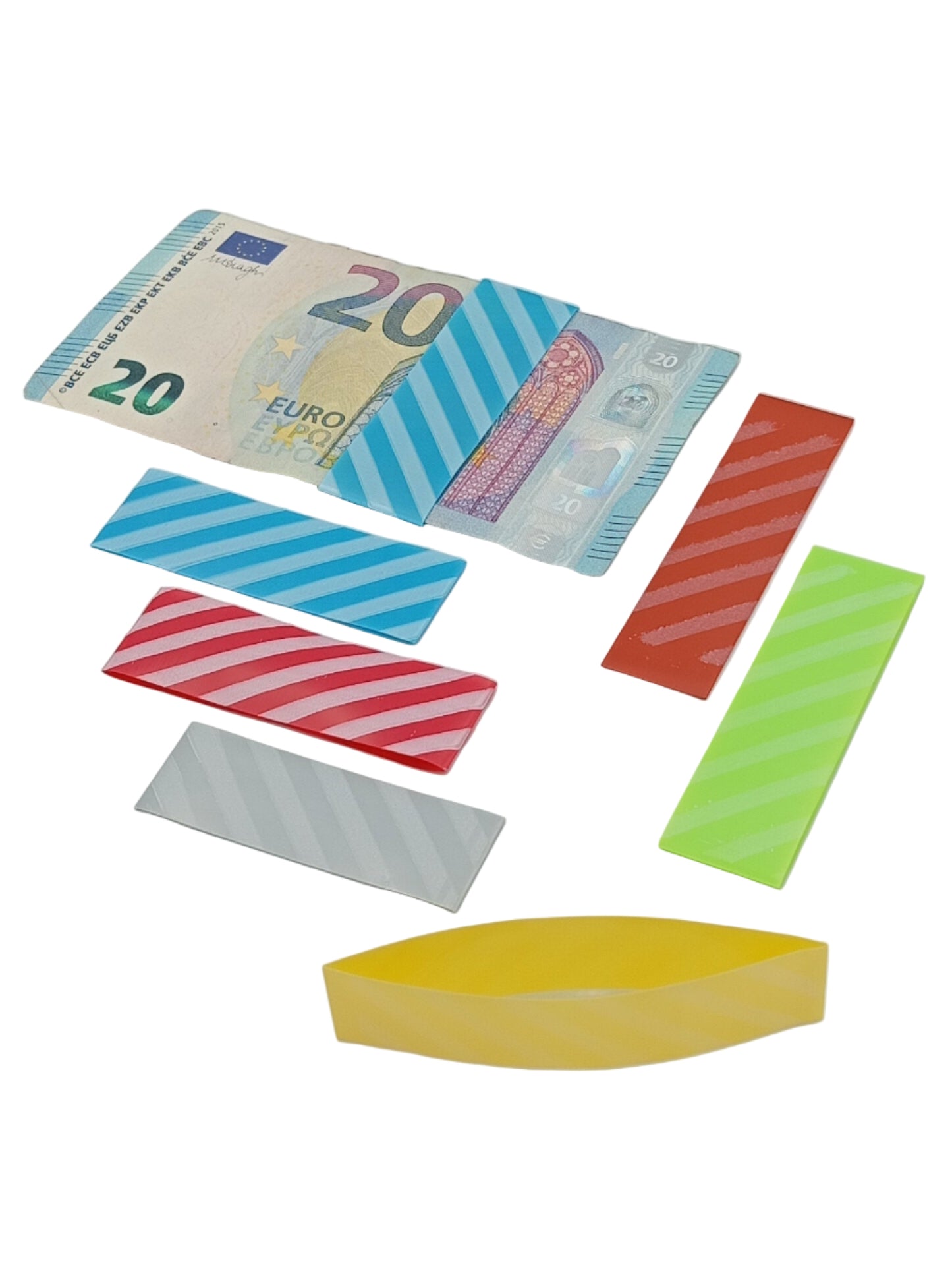 Bracelet en plastique pour billets