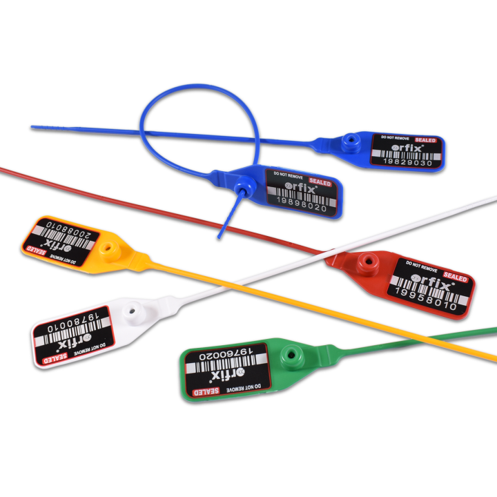 Scellés plastiques rouges