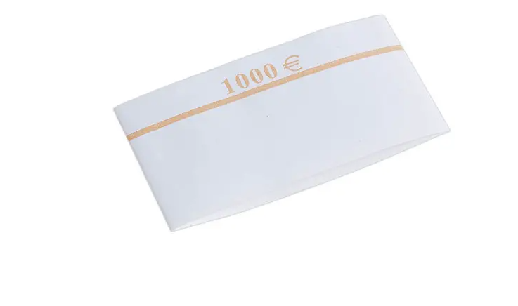 Bracelet en papier pour billets