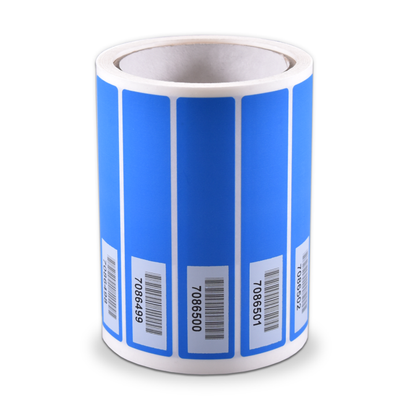 Étiquettes de sécurité avec résidus sur support