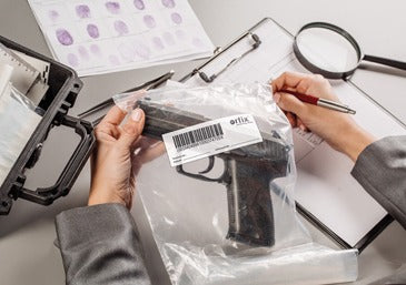 Scellés et emballages orfix pour la protection et l'archivage de documents confidentiels.